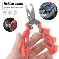 LO【Ready Stock】Multifunction Fishing Plier Scissor Braid Line Lure Cutter Hook Remover Tackle Tool Cutting Fish Use Tongs