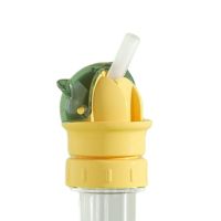 Anti-Choking Straw Reusable Food Grade Leakproof Heat-Resistant Silicone Children Beverage Bottle Straw Lid Cover Home Supplies Cups