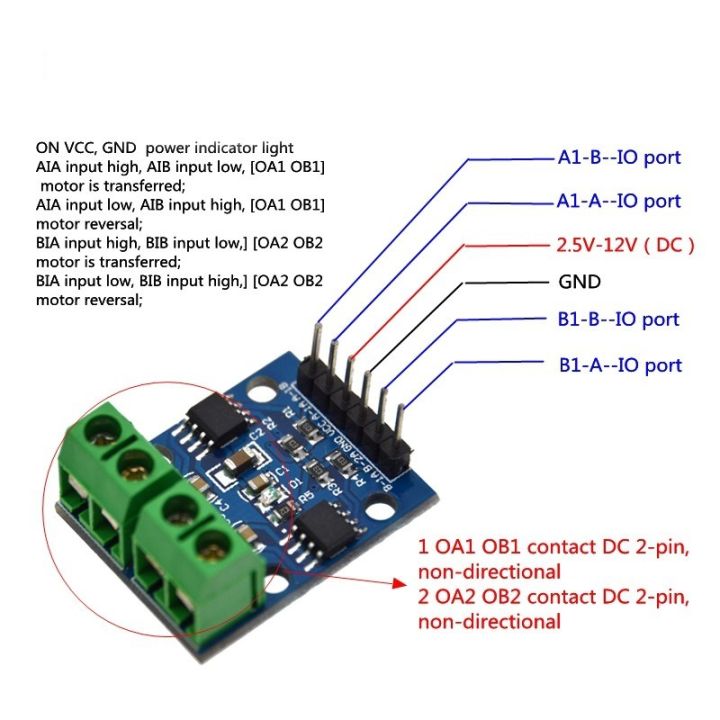 l9110s-กระดานควบคุมของโปรแกรมควบคุมสเต็ปมอเตอร์-dc-คู่-h-bridge