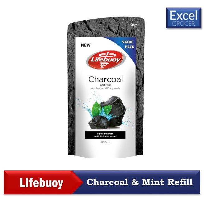 Lifebuoy Body Wash Charcoal And Mint REFILL 850ml Lazada