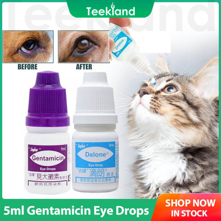 Pet Eye Drops Dog Cat's Eye Tear Stain Remover Pet Eye Drops Wash Eyes