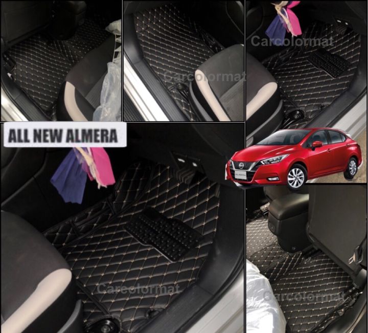 พรมปูพื้นรถยนตร์-นิสสันอเมร่า-nissan-amera-2012-2022-เข้ารูปตรงรุ่น-100-พร้อมส่ง-แถม-3-พรมหนัง-6d-ขายตรงจากโรงงาน-ราคาถูกมั่กมาก