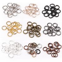 【YF】 Anéis de Salto Aberto para Fabricação Jóias Loops Simples Cor Dourada Divididos Conectores Suprimentos DIY Acessório 3-20mm 50-200Pcs por Lote