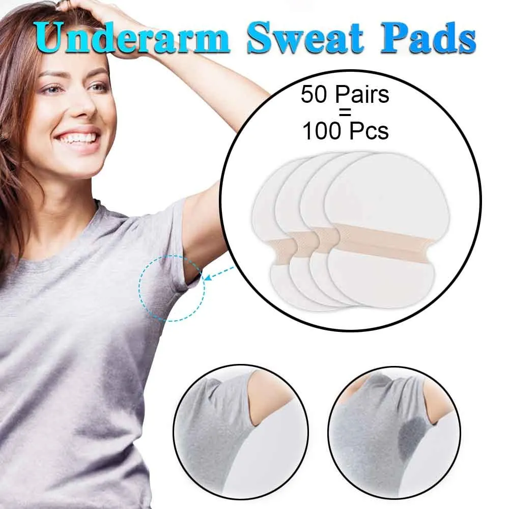 100pcs Summer Armpits Sweat Pads Underarm Sweat-absorbing Stickers  Anti-perspiran Invisible Disposable | Lazada PH