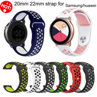 สายซิลิโคนสำหรับSamsung Gear S3 Galaxy Watch,สายนาฬิกาสำหรับHuawei Gt 2ขนาด20มม. 22มม. ขนาด42มม. 44มม.