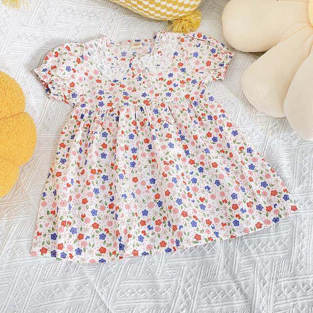 jeansame-dress-kidsdresses-2022-newlacedresses-เด็กสีทึบเสื้อผ้าเด็กงานแต่งงาน-vestidos