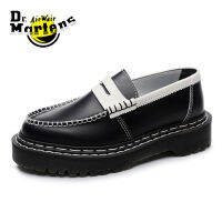 Dr.Martens Adrian หนัง Loafers หนังแท้ผู้ชายและผู้หญิง Casual Loafers Unisex Slip Mary Janes แพลตฟอร์มรองเท้า35-45