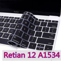 ที่คลุมแป้นพิมพ์ TPU ภาษาอังกฤษสำหรับแม็คบุคเรติน่า12 A1534 US แป้นพิมพ์ EU นุ่มสำหรับแม็คบุคเรติน่า12หนังปกป้องแป้นพิมพ์