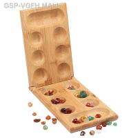 ♝ทุนการศึกษา VGFH Mancala แอฟริกาอัญมณีหมากรุกกลยุทธ์เกมปาร์ตี้กล่องพับได้เด็กคิดอย่างมีตรรกะการศึกษา