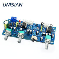 UNISIAN 2.1ช่อง Low Pass Bass กรอง PreAmplifier Board NE5532 Op-Amp HIFI Audio Pre-Amplifier 2.1 Tone Board สำหรับเครื่องขยายเสียง