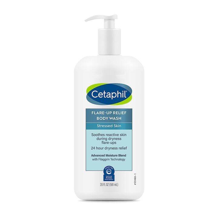 Cetaphil Flare Up Body Wash for Stressed Skin, 24H Dryness Relief 591ml