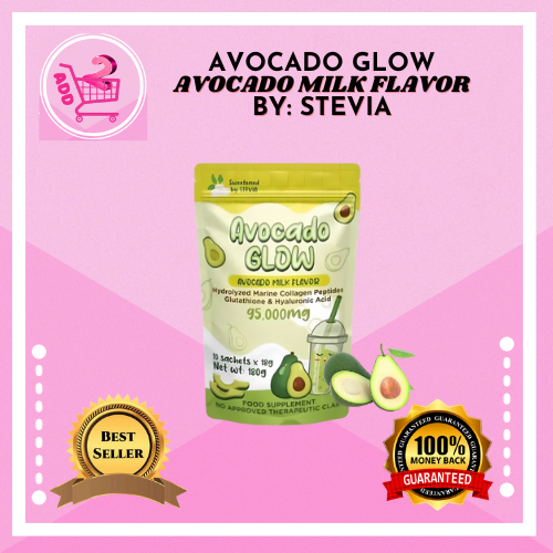 AVOCADO GLOW Avocado Milk Flavor 98,000mg Collagen Drink hydrolyzed