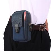 New Arrival Men Outdoor Sports Waist Bag Canvas Solid Business Belt Mobile