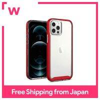 เคส IPhone12เคส IPhone12โปรเคสด้านหลังสองด้านแบบใสโครงสร้าง TPU ตัวกันกระแทก PC IPhone12แบบบางตัวกันกระแทกฝาครอบ IPhone12Pro สกายฤดูใบไม้ร่วง (สีแดง)