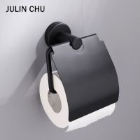 304 Stainless Steel WC Paper Towel Holder Black Toilet Paper Rack Cover Tissue Roll Hanger for Bathroom Kitchen Accessories Toilet Roll Holders