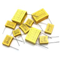 10pcs 275VAC X2 Series 2.2UF 2UF 225 Spacing 22.5mm 27.5mm 2.2UF275VAC 2UF275VAC Polypropylene Film Capacitor 0.01UF--2.2UF