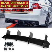 สำหรับรถยนต์ Subaru STI WRX 2015-2021 Bemper Belakang ตัวกระจายสปอยเลอร์คุณภาพสูงลิปกันชนหลัง Bemper Belakang ดิฟฟิวเซอร์ &amp; ชุดแยกด้านหลัง