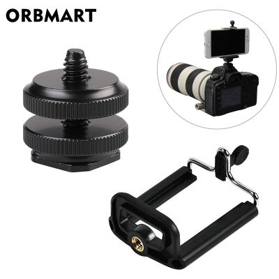 [COD] 1/4 Hot Shoe Mount Holder Metal Cold Bracket for Camera Canon Sony Nikon Accessories