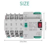 สวิตช์แปลงไฟแบบอัตโนมัติตัวส่งสวิตช์ประเภท MCB 4P 100A ATS เบรกเกอร์สวิตช์ไฟฟ้าแบบคู่