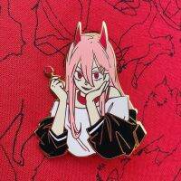 {EDDLYT} Power Hard Enamel Pin Funny Gothic Lollipop Girl เข็มกลัดโลหะ Chainsaw Man การ์ตูนอะนิเมะแฟนเก็บป้ายเครื่องประดับของขวัญ