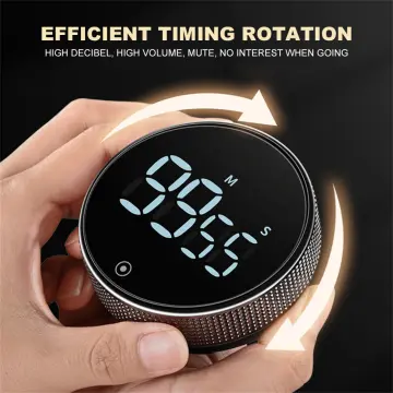 Magnetic Kitchen Led Mute Timer Kitchen Countdown Timer Self Regulated  RotaryTimer Suction Beauty Movement Reminder