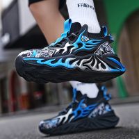 Mens Fashion Trend Outdoor Leisure Soft Sole Sports Durable and Anti slip Basketball Shoes