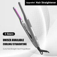 【LZ】❉  Alisador de cabelo elétrico multifuncional Hot Heating Curling Iron Flat Iron Unisex Ferramentas de encrespador de tala 7mm