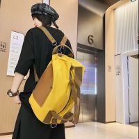 2023 New Fashion version Multi-purpose Backpack College Student School Bag Mens Trendy Cool Single Shoulder Backpack Japanese Canvas Messenger Bag Womens Travel Bag