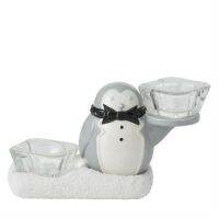 Tea Light Holder Multi Penguin