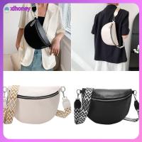 XIHONEY ลำลองแบบสบายๆ กระเป๋าคาดอก วันต่อวัน จุได้มาก กระเป๋า Crossbody กระเป๋าถือแบบถือ หนังพียู กระเป๋าเข็มขัดพระจันทร์ครึ่งเสี้ยว ผู้หญิงผู้หญิงผู้หญิง