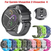 【CW】 20 22mm Official Original Strap For Garmin Vivoactive 3 4 Venu 2 Plus Forerunner 955 255 745 245 645 Silicone Watchband Bracelet