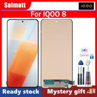 Salmatt หน้าจอ LCD TFT สำหรับ IQOO หน้าจอ LCD TFT 8 V2136A หน้าจอดิจิตอล V2136A แทนการประกอบสำหรับ