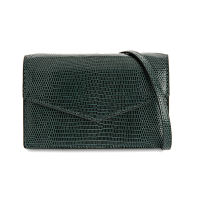 [SUVIMOL] Envelope Bag - Peacock Green LIZARD กระเป๋าทรงซองจดหมายหนังลิซาร์ดสีเขียว