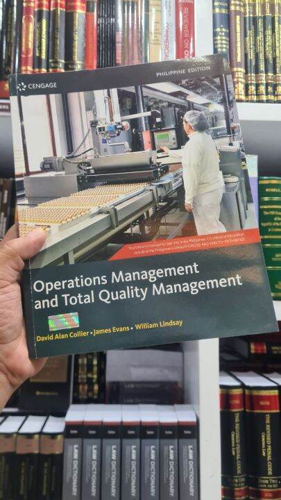 Operations Management And Total Quality Management By Collier Evans And 