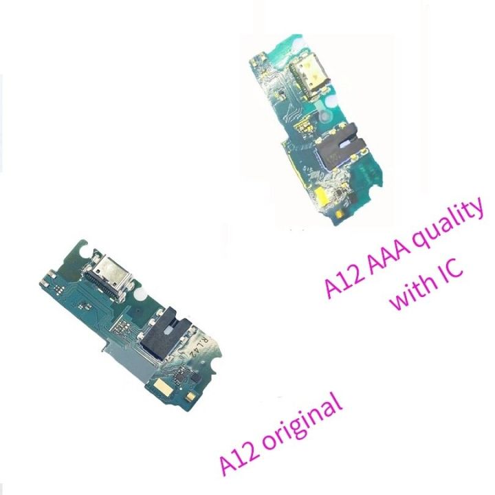 เหมาะสำหรับ Samsung Galaxy A02 A02S A32 A326 A52 A72 A725F A12แท่นชาร์จ USB ขั้วต่อโค้งงอบอร์ดพอร์ต