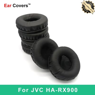 แผ่นรองหูเดิมสำหรับ JVC HA RX900 HA-RX900,แผ่นรองหูฟังสำหรับเปลี่ยนชุดหูฟังหนัง PU ฟองน้ำโฟม