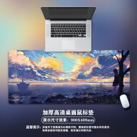 Landscape Oil Painting Large Mouse Pad Fresh Mousepad Thickened Computer Home Playmats Natural Rubber Gamer keyboard Table Mat