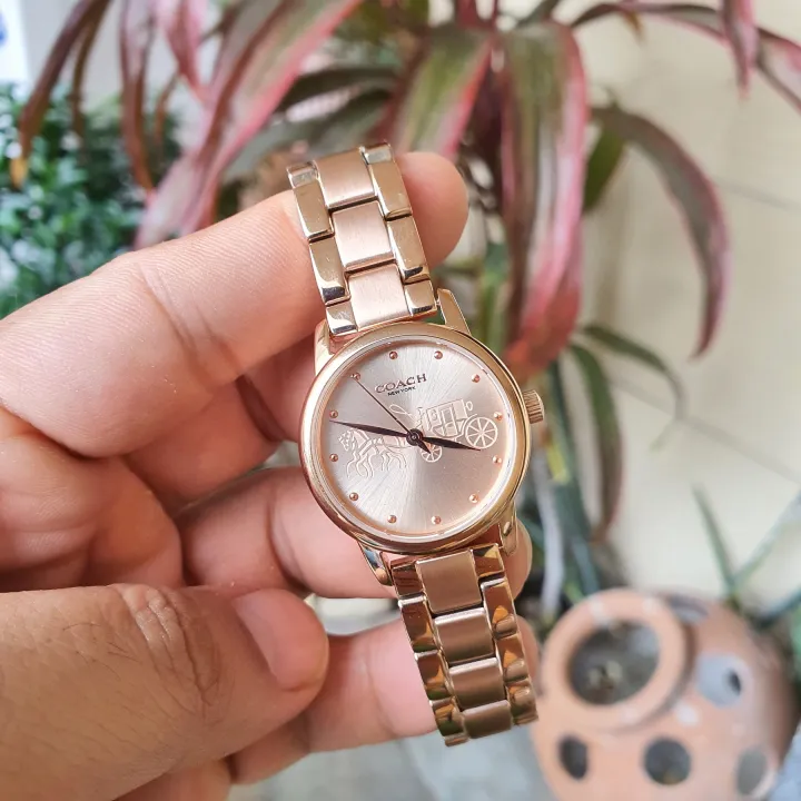 Coach Grand 28mm Three Hand with Horse and Carriage in Rose Gold Dial Rose  Gold Tone Stainless Steel Bracelet Women's Watch With 1 Year Warranty For  Mechanism | Lazada PH