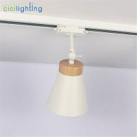 7W E27 LED Track Light Clothing Store Windows Showrooms Exhibition led Ceiling Lamp Ceiling Rail Wood Decor Tracking Lamp