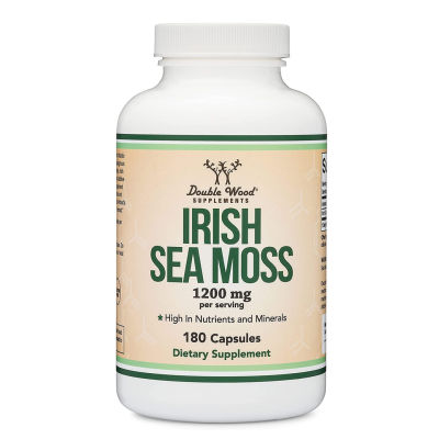 Double Wood Irish Sea Moss 180 Capsules 1,200 mg. ไอริชซีมอส