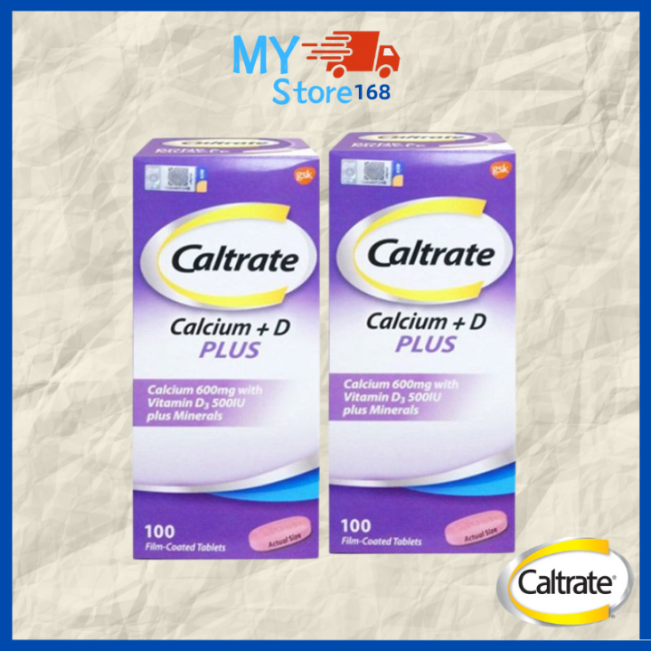 Caltrate Plus Vitamin D + MIneral 100 tablets + 100 tablets exp02/2024 Lazada