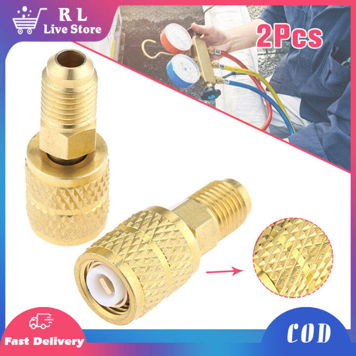 AC Refrigerant Adapter R410a Adapter 1/4" Male to 5/16" SAE Female