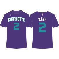 2023และ lamelo Ball NBA Charlotte Hornets JERSEY เสื้อยืดคุณภาพพรีเมี่ยม