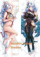 Dakimakura อะนิเมะปลอกหมอน Genshin ผลกระทบพระเจ้าและสองด้านพิมพ์ชีวิตขนาดปลอกหมอนของขวัญสามารถปรับแต่ง