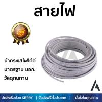 สายไฟ สายไฟฟ้า คุณภาพสูง  สายไฟ VAF NATION 2x6 SQ.MM 50M ขาว  NATION  VAF 2x6 SQ.MM 50M นำกระแสไฟได้ดี ทนทาน รองรับมาตรฐาน มอก. Electrical Wires จัดส่งฟรี Kerry ทั่วประเทศ