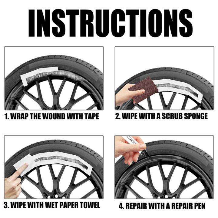 car-diy-alloy-wheel-repair-adhesive-kit-general-purpose-black-paint-fix-tool-for-car-auto-rim-dent-scratch-care-accessories