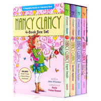 Beautiful Nancy hardcover 4-volume boxed English original Nancy Clancy POB 4-book box set little girl heathy story collection childrens English primary chapter Bridge Book Childrens extracurricular reading books