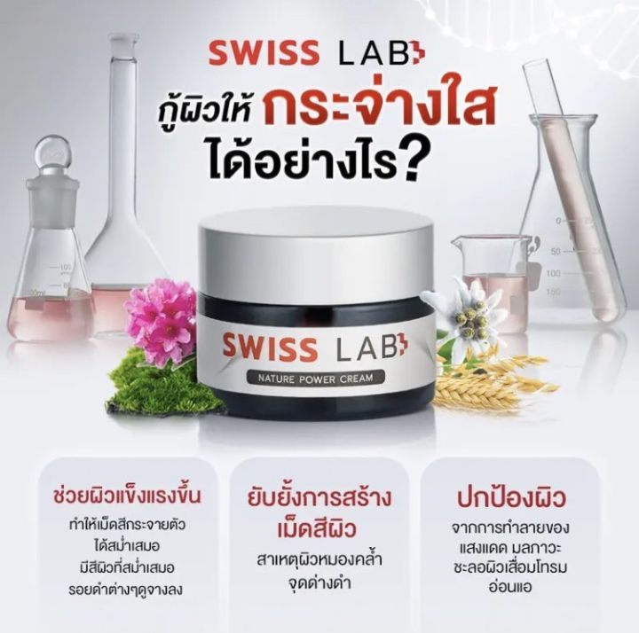 ส่งฟรี-ส่งฟรี-3-แถม-3-ใหม่-swiss-lab-nature-power-cream-ครีมบำรุงผิว-สารสกัดจากสวิตส์เซอร์แลนด์-100