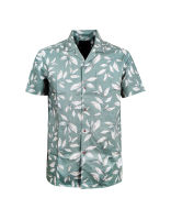 Hybrid Shirt Men ไฮบริดเสื้อเชิ๊ตผู้ชายแขนสั้น สีเขียว(Green)MSS-408-GR