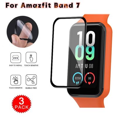 3D Protective Film For Huami Amazfit Band 7 Screen Protector Amazifit Band7 Full Cover Curved Films Not Tempered Glass Picture Hangers Hooks